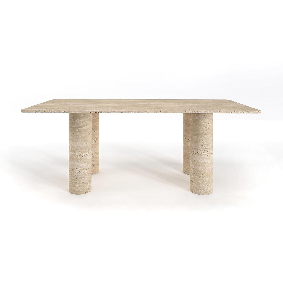 Nolita Rectangular Travertine Dining Table